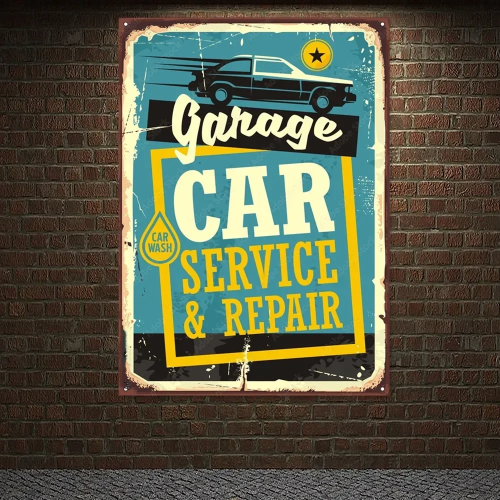 Vintage CAR SERVICE & REPAIR P - Auto Repair Shop Banners avaliação e preço