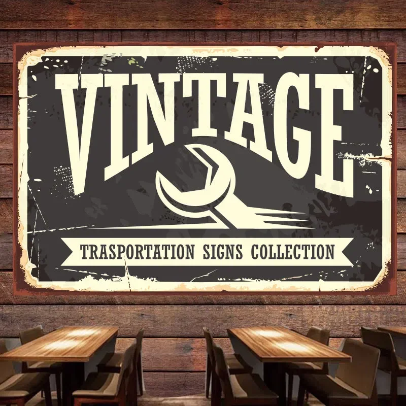VINTAGE TRASPORTATION SINGS CO - Auto Repair Shop Banners avaliação e preço