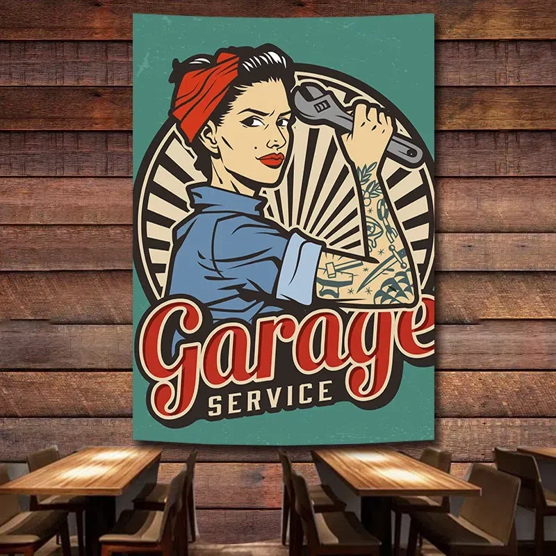 GARAGE SERVICE Vintage Car Rep - Auto Repair Shop Banners avaliação e preço