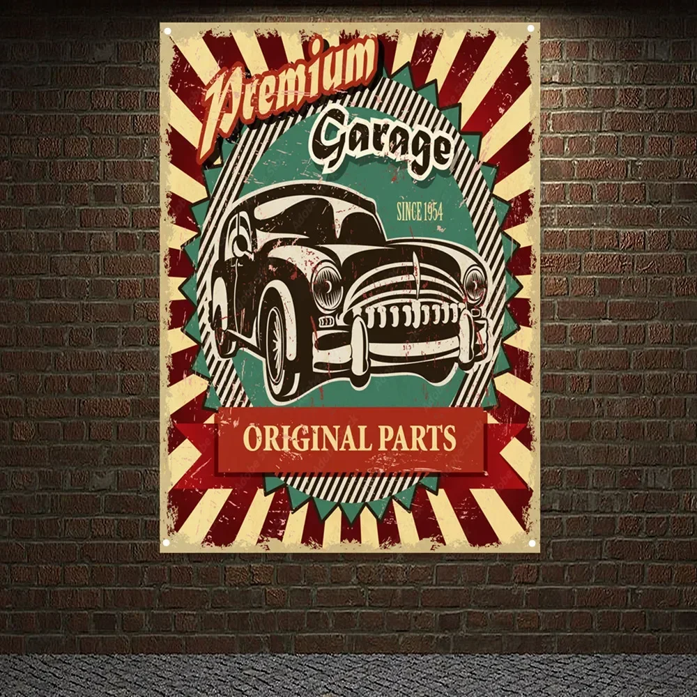 Premium Garage Vintage Car ORI - Auto Repair Shop Banners avaliação e preço