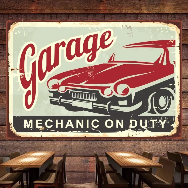MECHANIC ON DUTY Vintage Cars  - Auto Repair Shop Banners avaliação e preço
