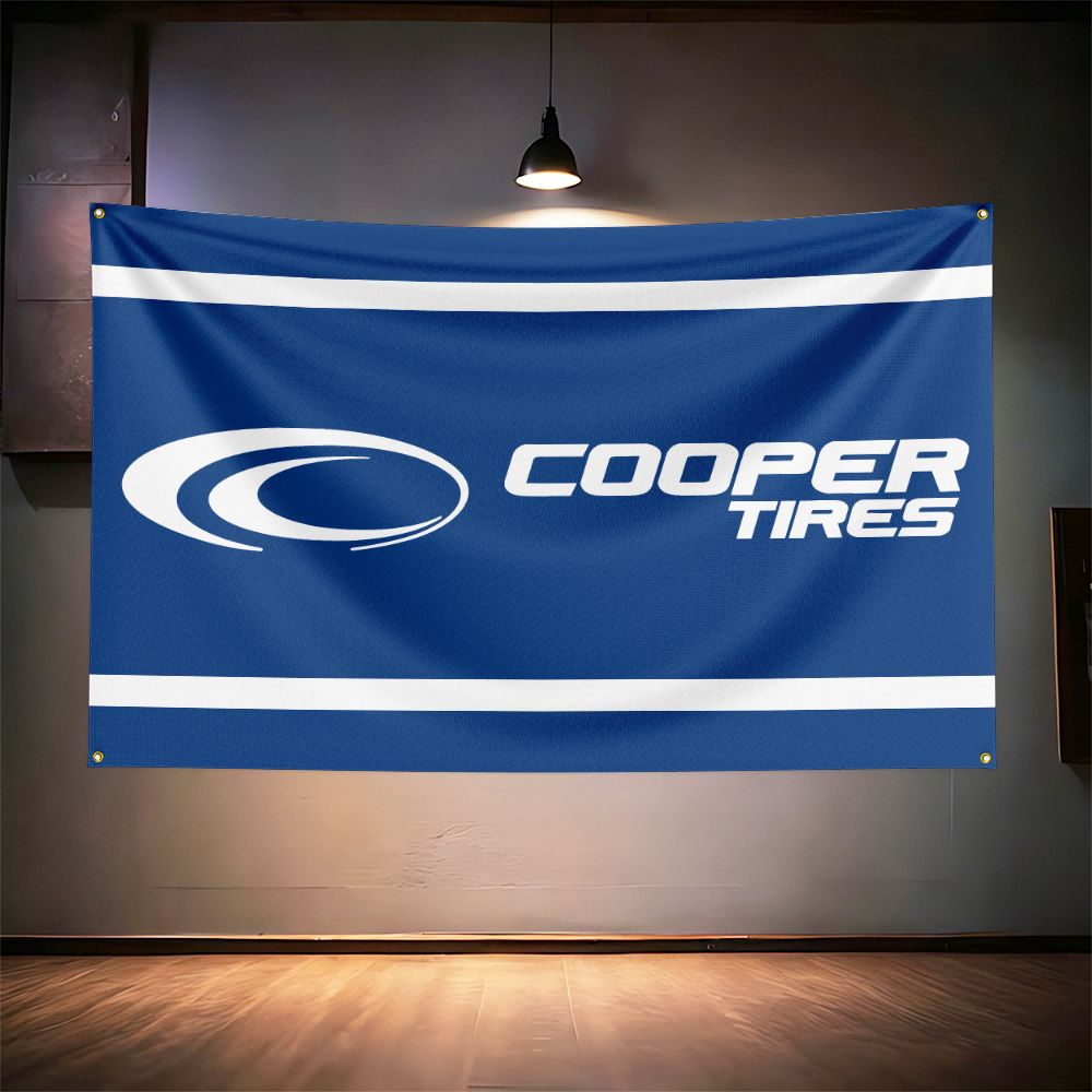 Coop-ers Tires Flag 3x5ft 90x1 - Auto Repair Shop Banners avaliação e preço